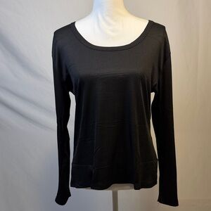 Black Long Sleeve Women's Top Size 2XL